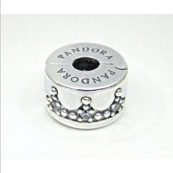 Authentic Pandora Dazzling Crown Clip - Picture 7 of 9